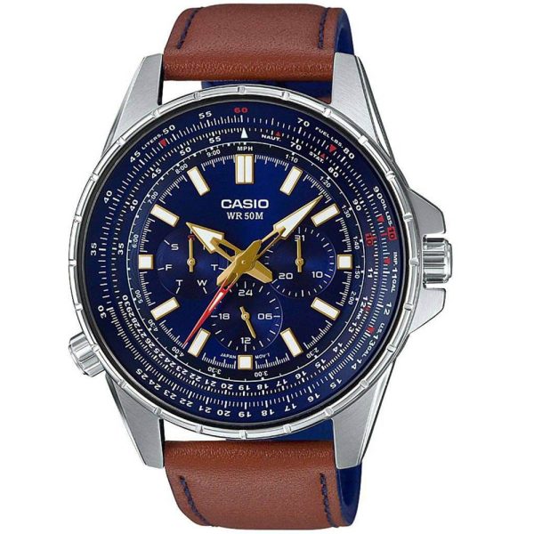 Casio MTP-SW320L-2AV Leather Band Men's Watch