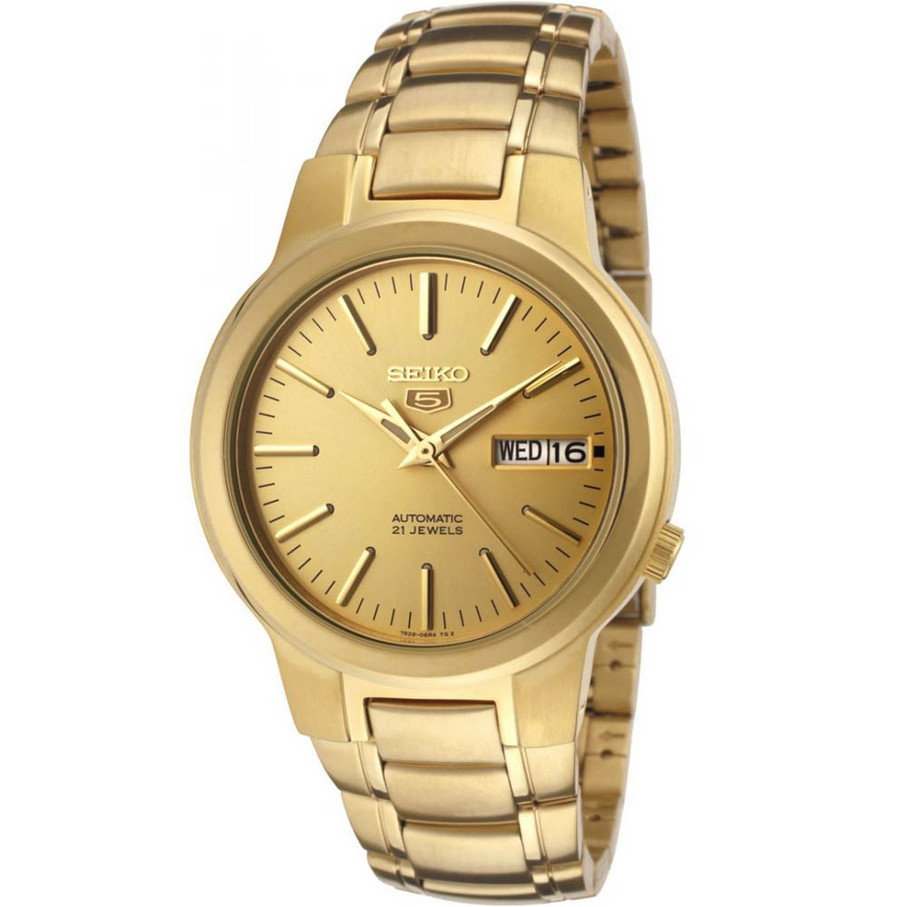 Seiko 5 Automatic Gold Color Watch SNXS80J1 for Men 