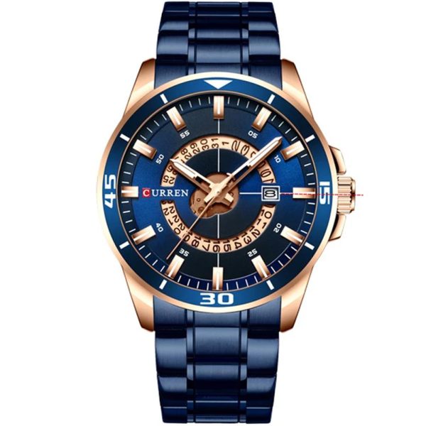 Curren 8359-RSBLU-BLU Metal Band Men Watch