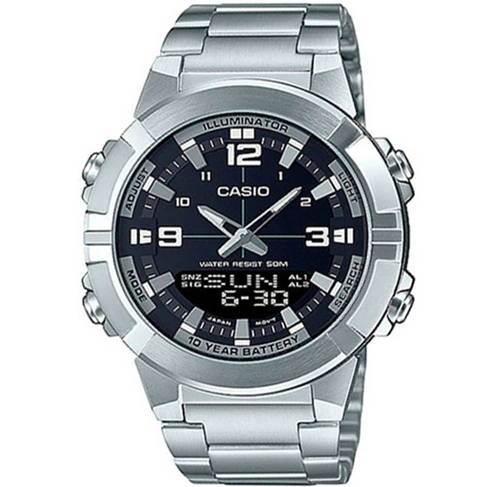 Casio AMW-870D-1A Metal Band Men's Watch - Rafiqsonsonline.com