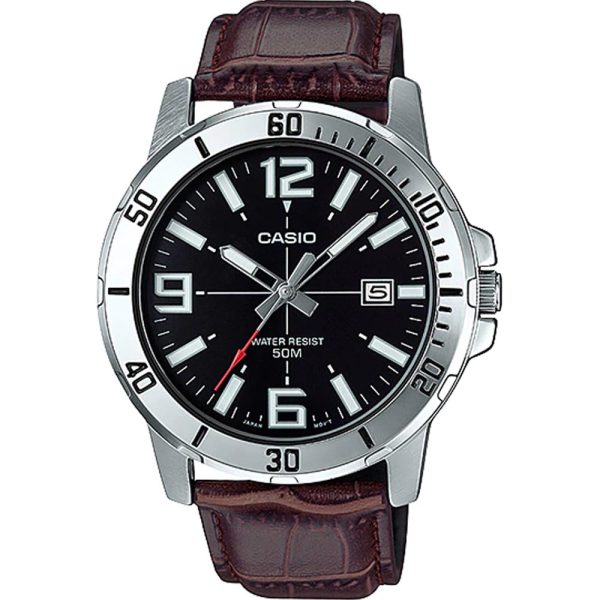 Casio MTP-VD01L-1BV Leather Strap Men's Watch