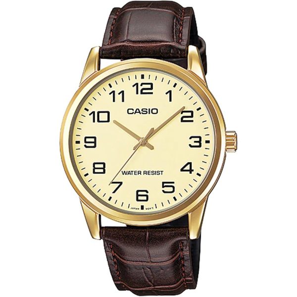 Casio MTP-V001GL-9B Leather Strap Men's Watch