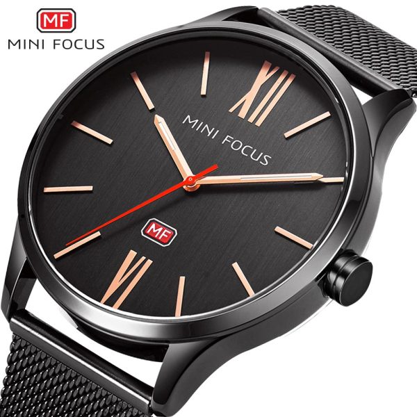 Mini Focus MF0018G-01 Mesh Chain Men's Watch - Image 4