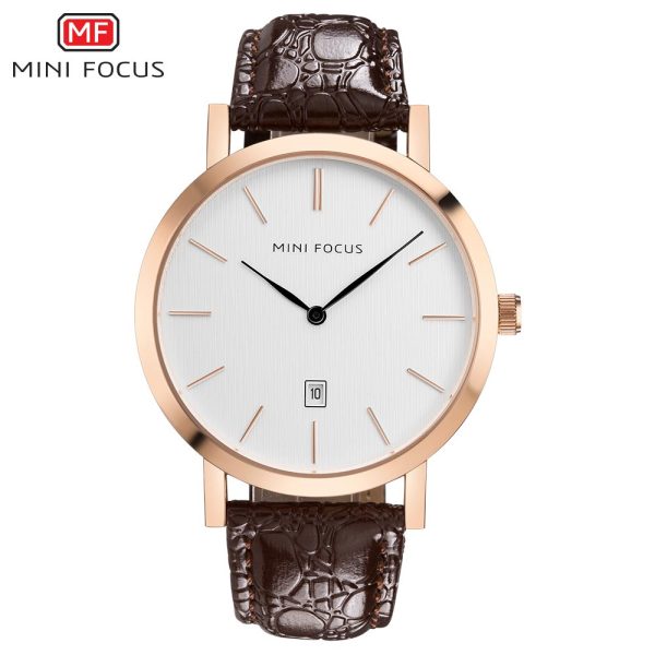 Mini Focus MF0108G-02 Leather Band Men Watch