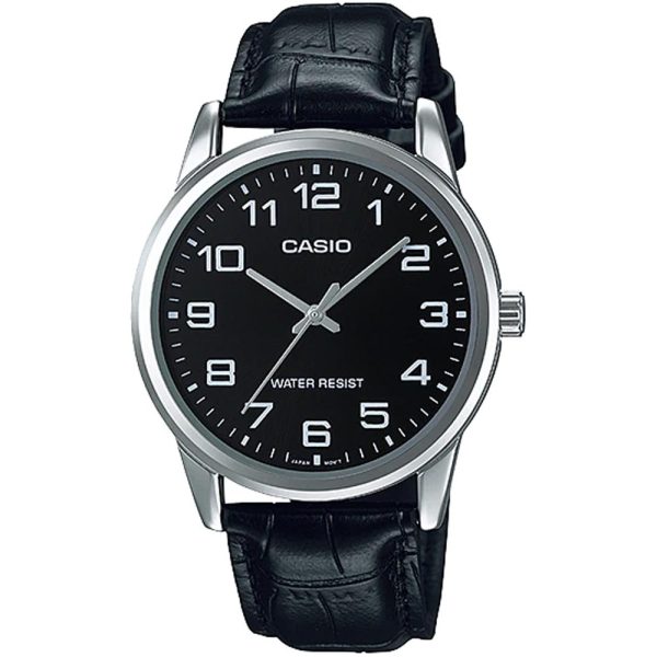 Casio MTP-V001L-1B Leather Strap Men Watch