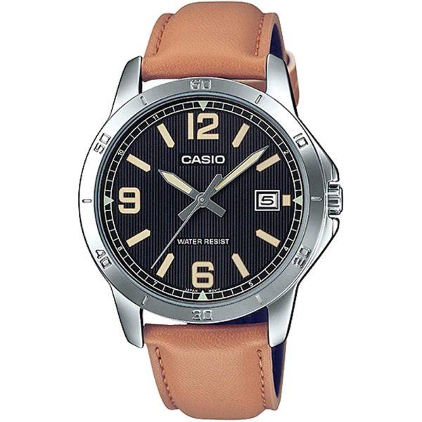 Casio MTP-V004L-1B2 Leather Strap Men's Watch