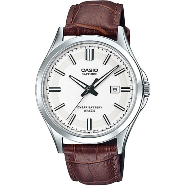 Casio MTS-100L-7A Leather Strap Men's Watch