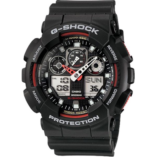 Casio G-Shock GA-100-1A4 Rubber Band Men Watch