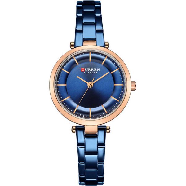 Curren 9054-RS-BLU Metal Band Woman Watch