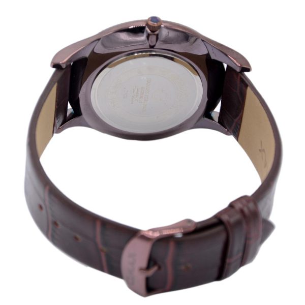 Omax DX12-BRW Leather Band Men Watch - Image 3