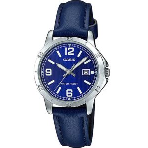 Casio LTP-V004L-2B Leather Strap Men Watch