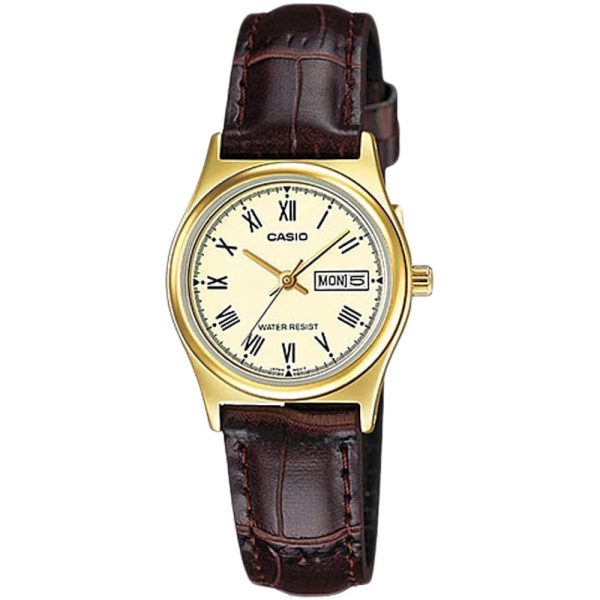 Casio LTP-V006GL-9B Leather Band Women Watch