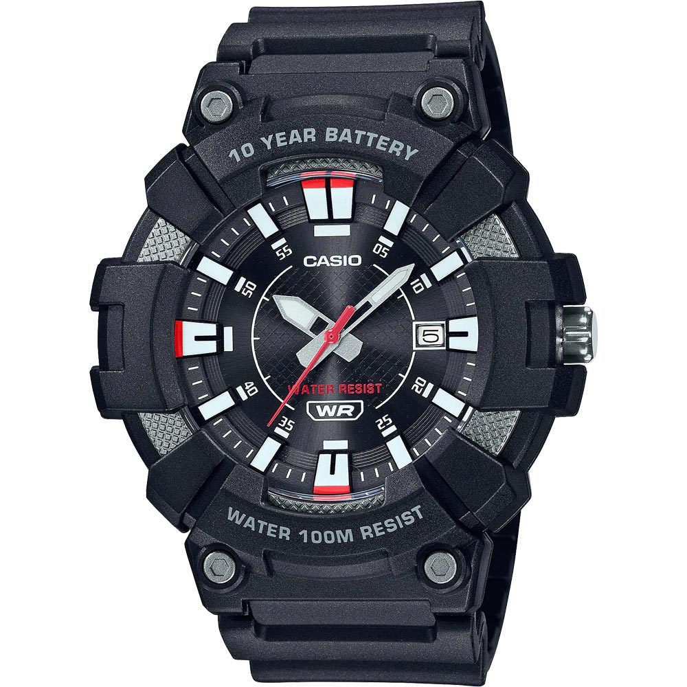 Casio MW-610H-1A Rubber Band Men Watch - Rafiqsonsonline.com