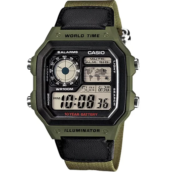 Casio AE-1200WHB-3B Nylon Band Men Watch