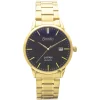Bonito K-5147-GLD-BLK Metal Band Men Watch