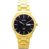 Bonito K-6118-GLD-BLK Metal Band Men Watch