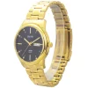 Bonito K-6118-GLD-BLK Metal Band Men Watch - Image 2