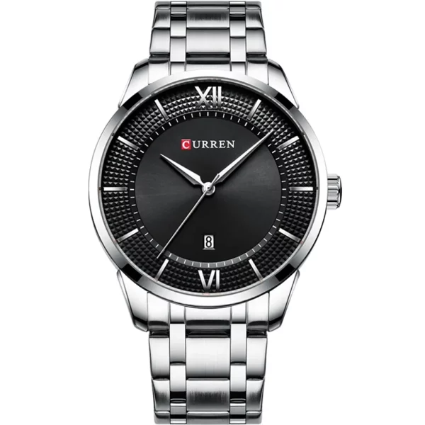 Curren 8356-CH-BLK Metal Band Men Watch