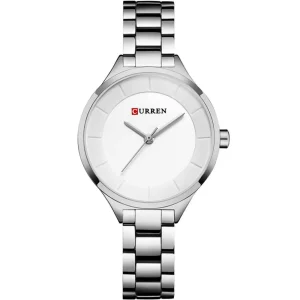 Curren 9015-CH-WHT Metal Band Women Watch