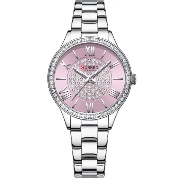 Curren 9084-CH-PNK Metal Band Women Watch