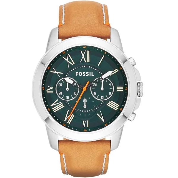 Fossil FS-4918 Grant Leather Band Men Watch