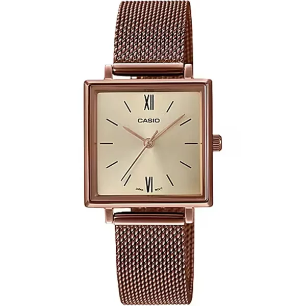 Casio LTP-E155MR-9B Mesh Band Women Watch