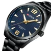 Curren 8434-BLK-BLU Metal Band Men Watch - Image 2