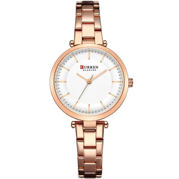 Curren 9054-RS-WHT Metal Band Women Watch