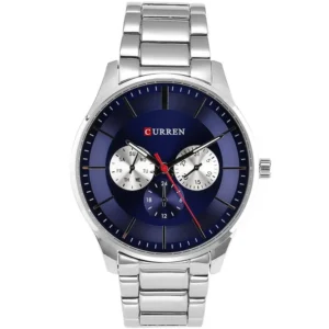 Curren 8282-CH-BLU Metal Band Men Watch