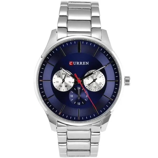 Curren 8282-CH-BLU Metal Band Men Watch
