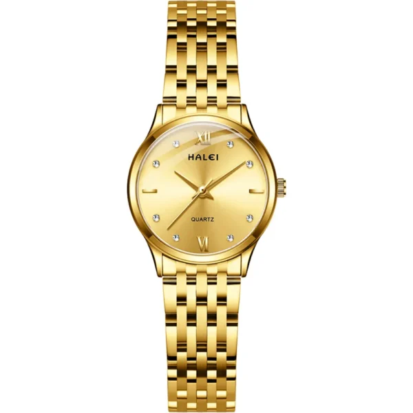 Halei 551L-GLD Metal Band Women Watch