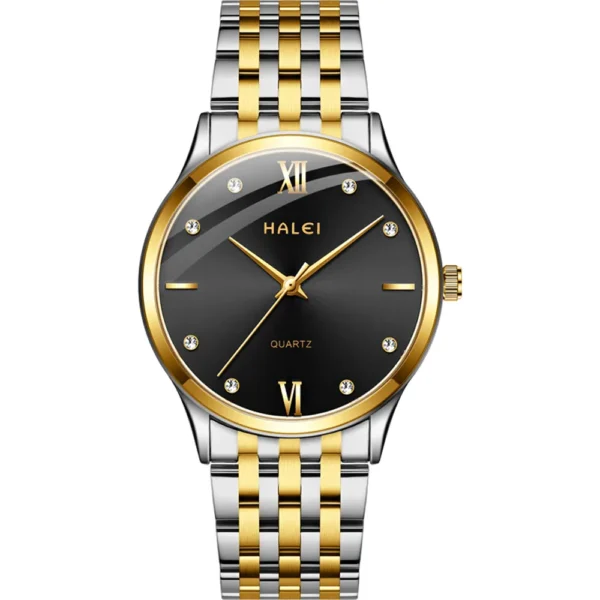 Halei 551M-CHTT-BLK Metal Band Men Watch