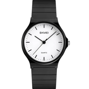 Skemi 1419-BLK-WHT Rubber Band Women Watch