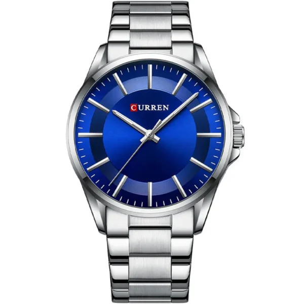 Curren 8429-CH-BLU Metal Band Men Watch