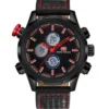 Mini Focus MF0066G-02 Leather Band Men Watch