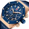 Mini Focus MF0417G-06 Leather Band Men Watch - Image 2
