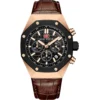 Mini Focus MF0417G-07 Leather Band Men Watch
