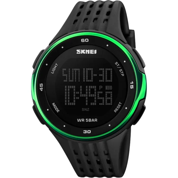 Skemi 1219-G-GRN-BLK Digital Men Watch