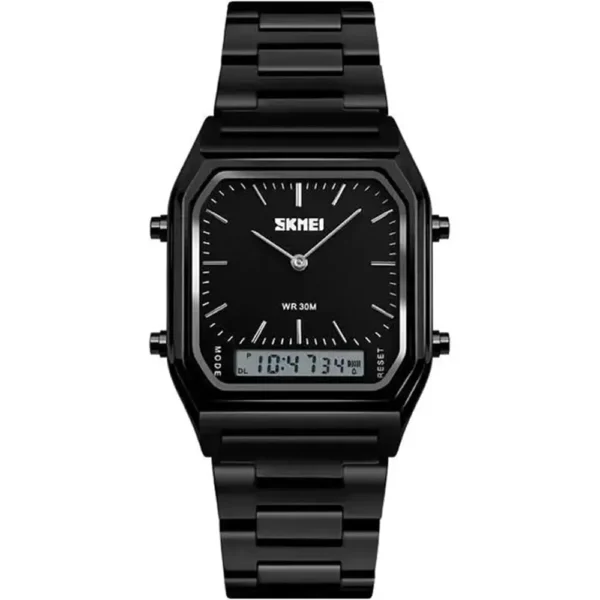 Skmei 1220-G-BLK Metal Band Men Watch