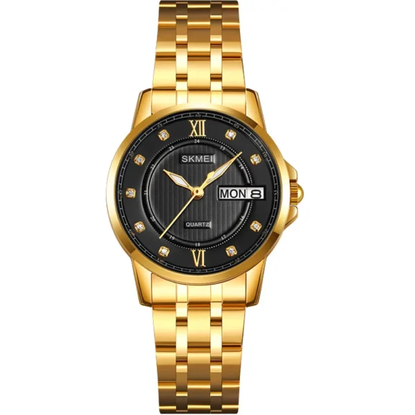 Skmei 2085-L-GLD-BLK  Metal Band Women Watch