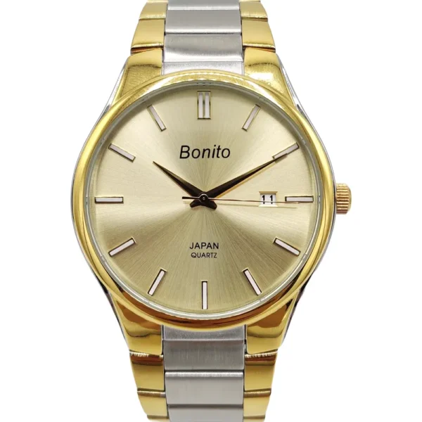 Bonito K-5152-TT-GLD Metal Band Men Watch