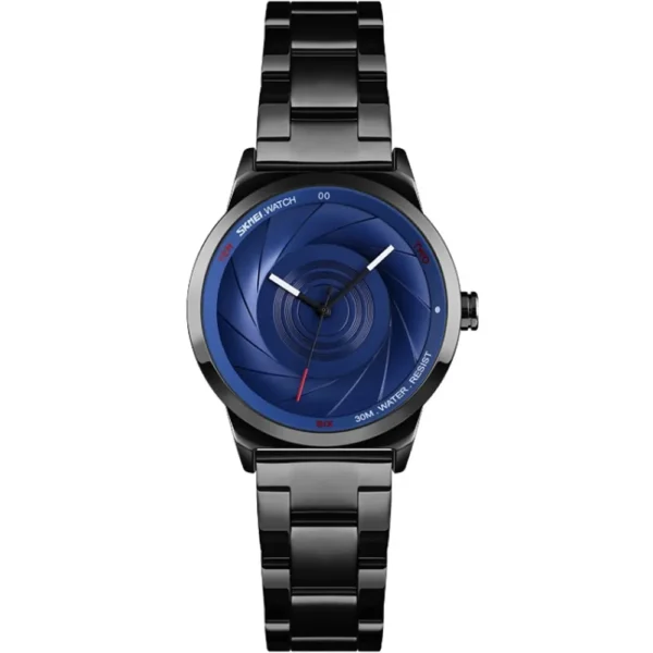 Skmei 9210-L-BLK-BLU Metal Band Women Watch