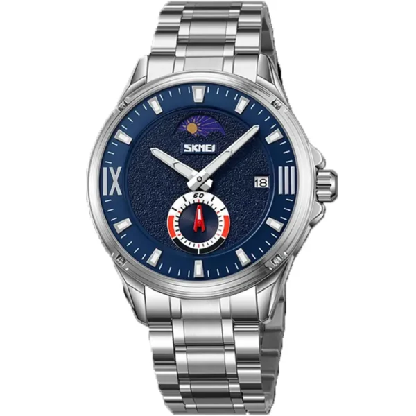 Skmei 9326-G-CH-BLU Metal Band Men Watch