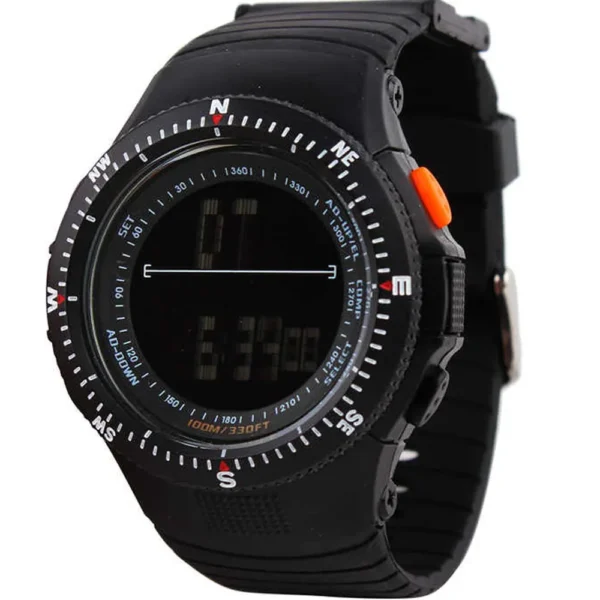 Skmei 0989-BLK-DIGI Rubber Band Men Watch