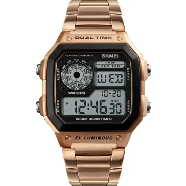 Skmei 1335-RGBLK-DIGI Digital Men Metal Watch