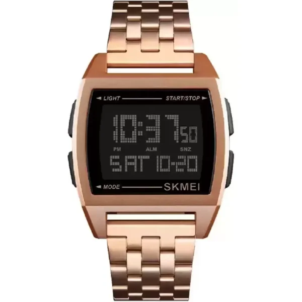 Skmei 1368-RG-DIGI Metal Band Women Watch