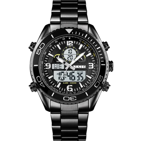 Skmei 1600-BLK-DTIME Metal Band Men Watch