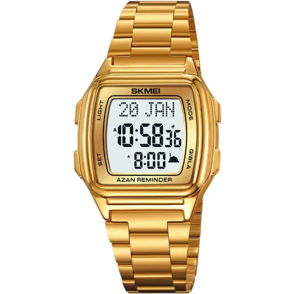 Skmei 2240-GLD-DIGI Metal Band Men Watch