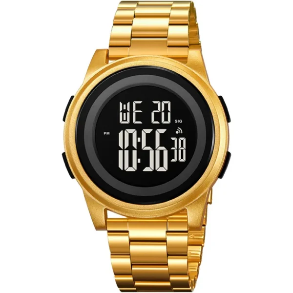 Skmei 2379-GLD-DIGI Metal Band Men Watch