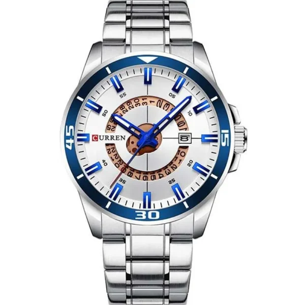 Curren 8359G-CH-WHT Metal Band Men Watch